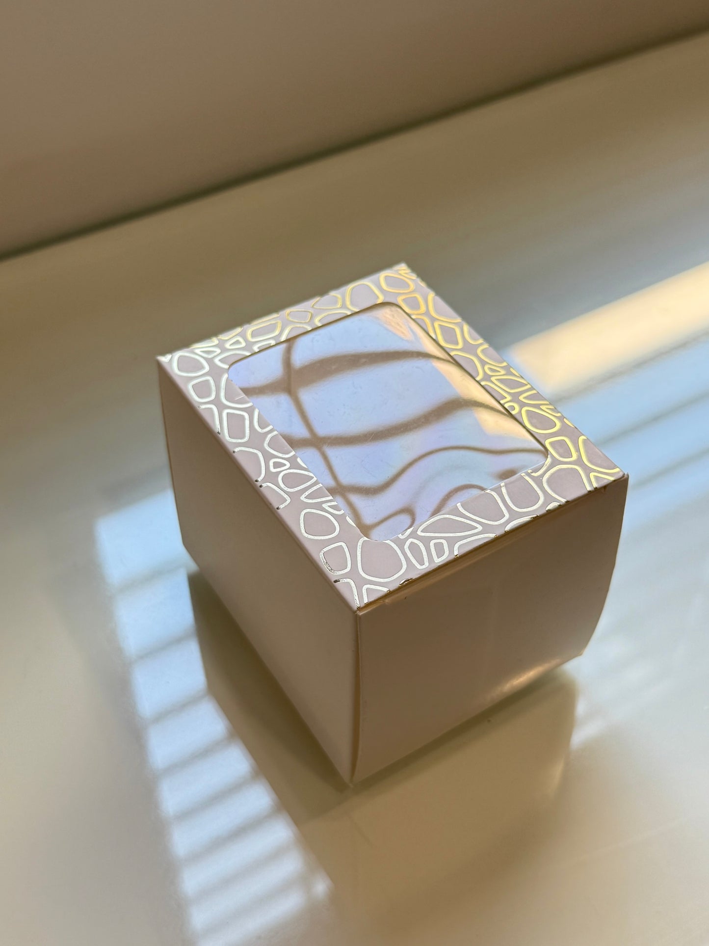 Jar | Big Candle | White Front Design Candle Box PO30