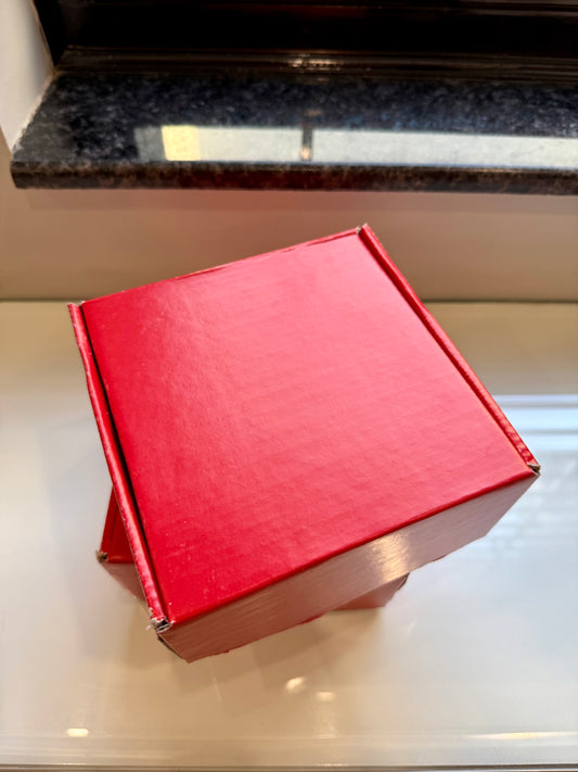 Red Corrugated Box (6x6x3 inch) PO41