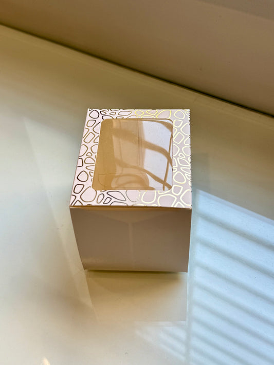 Jar | Big Candle | White Front Design Candle Box PO30