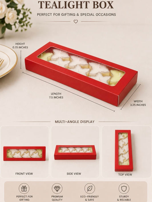 Red Tealight Box PO42