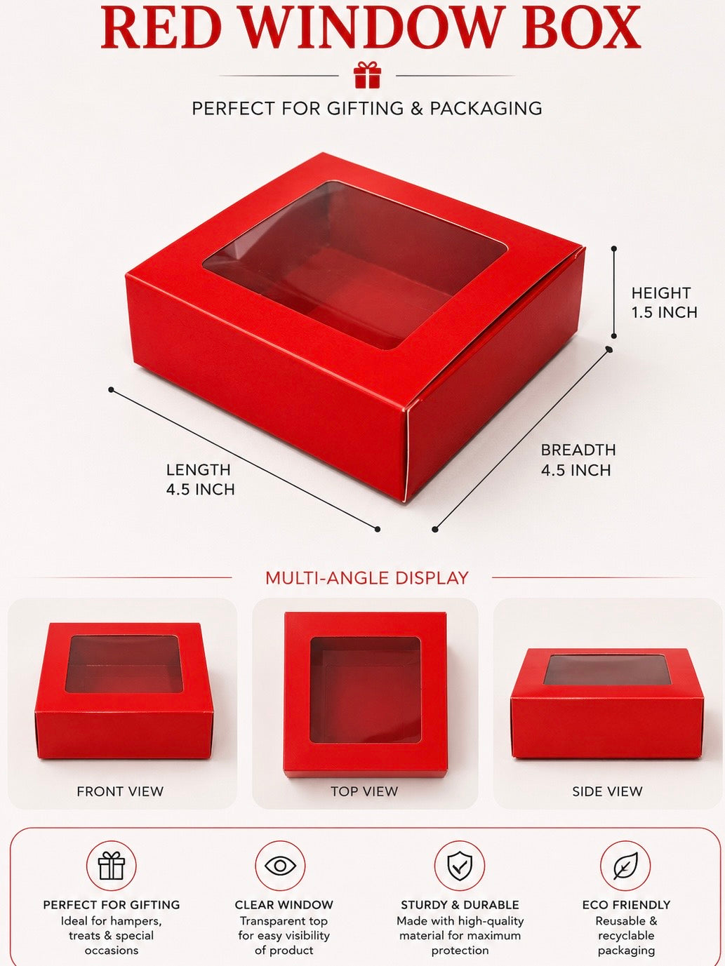 Urli | Heart |  Red Paper Box PO40