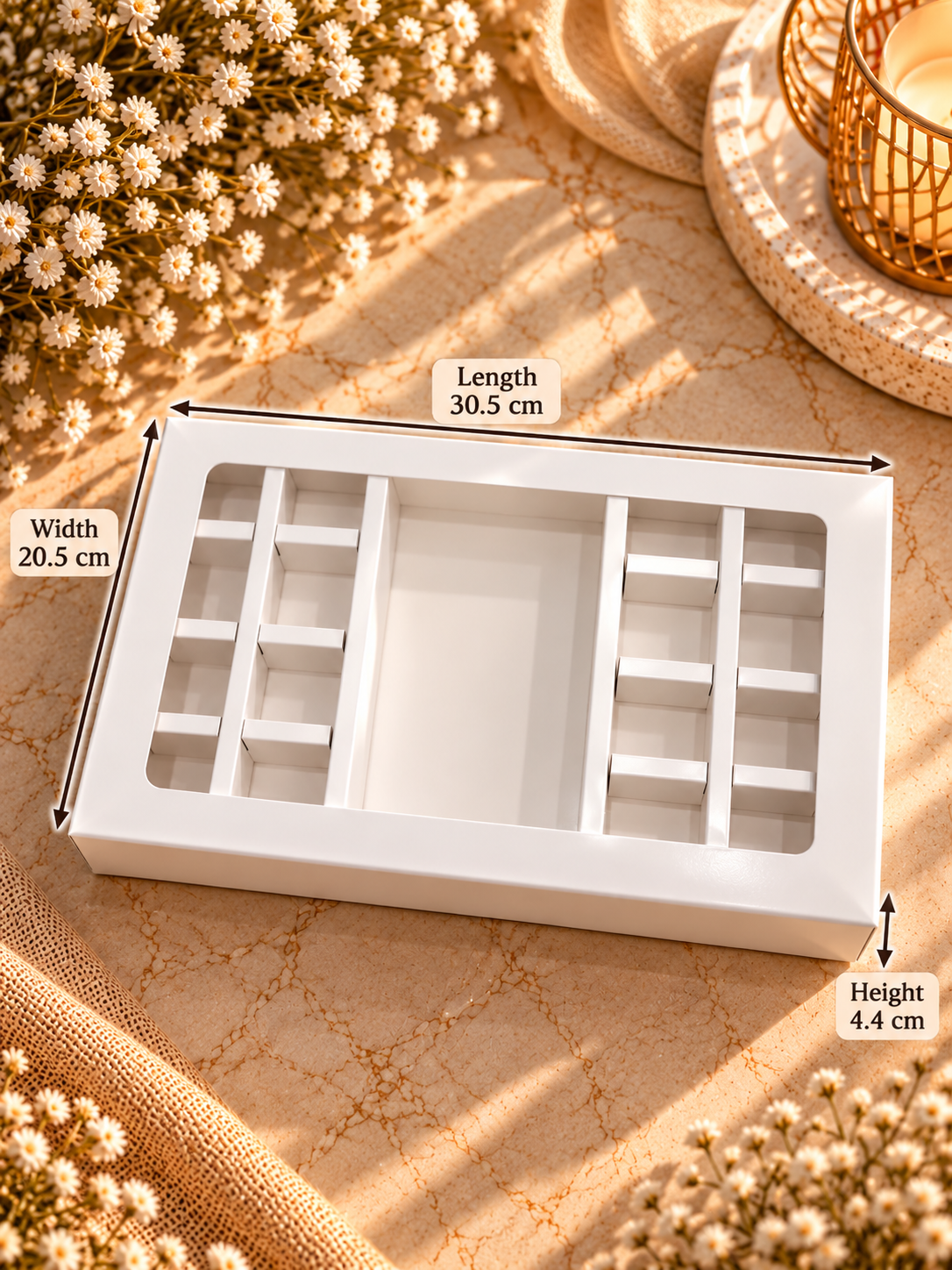 Premium Hamper Box Big | 16 cavity + 1 Bar | PO84