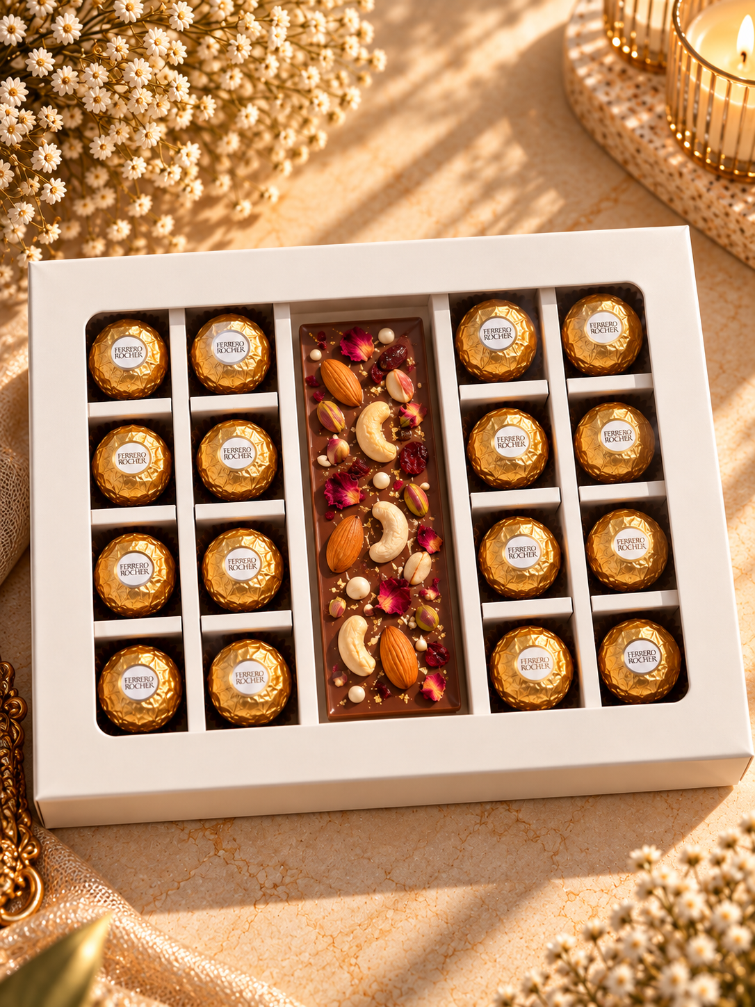 Premium Hamper Box Big | 16 cavity + 1 Bar | PO84