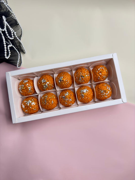 White 10 Cavity Box I Ladoo I Mini Bubble I Multipurpose PO06