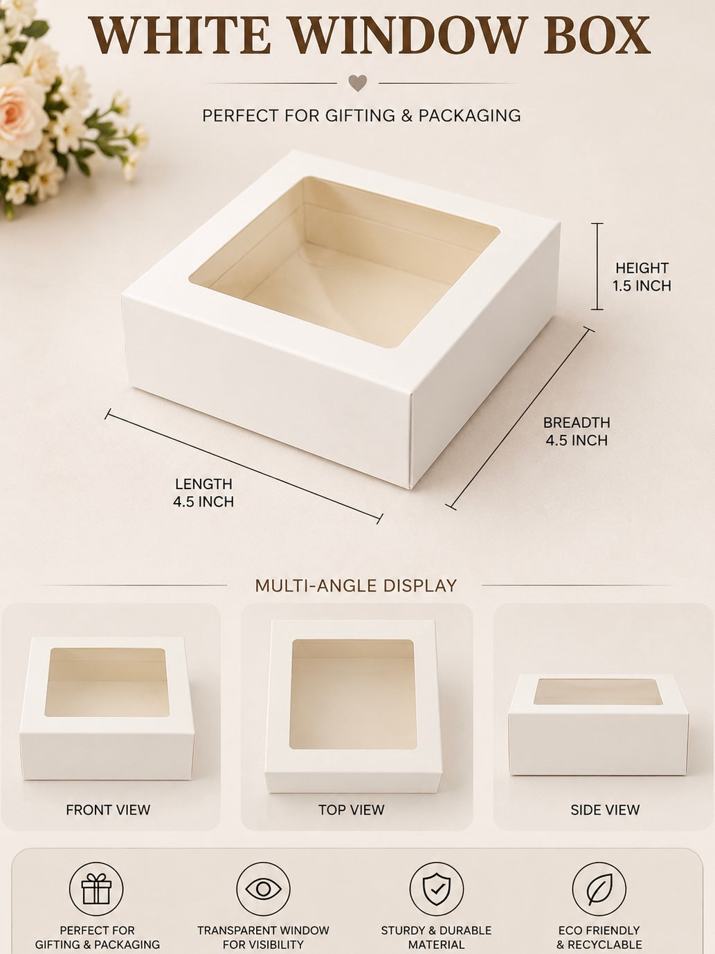 Urli | Heart | White Paper Box PO39