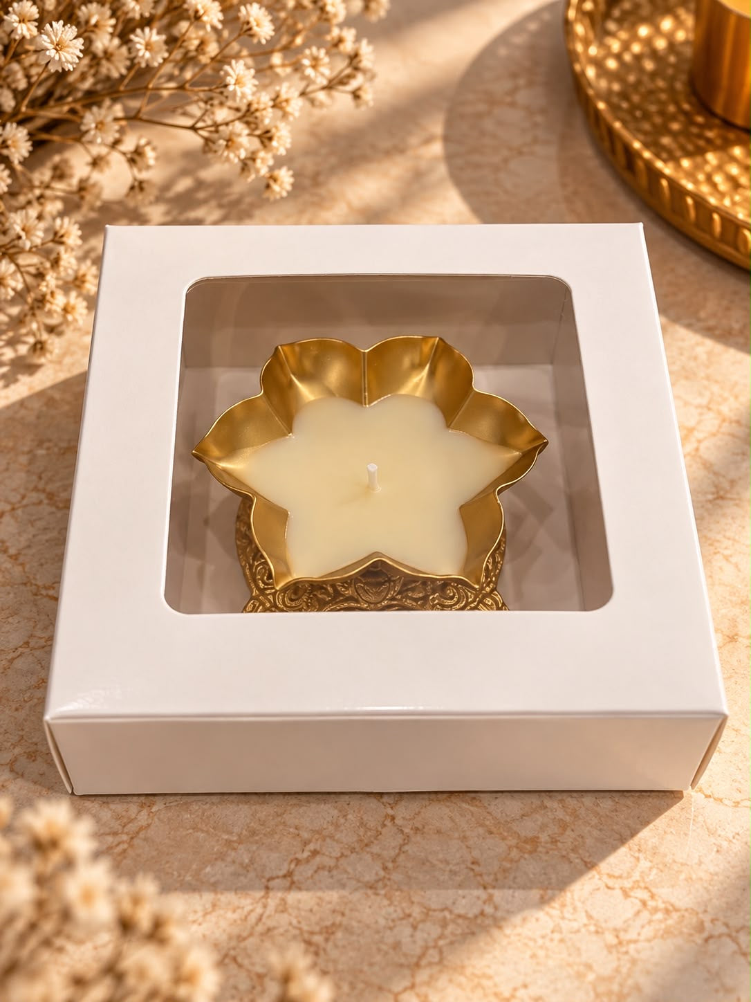 Urli | Heart | Lotus urli | 6x6x2inch | PO77