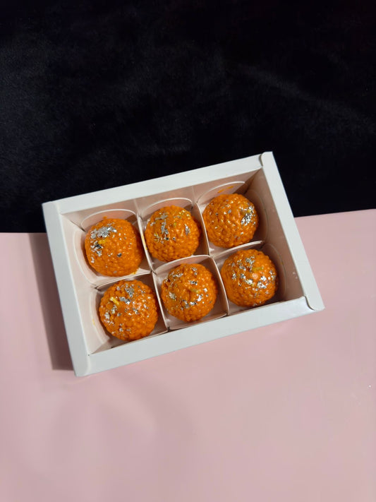 White 6 Cavity Box I Ladoo I Mini Bubble I Urli PO05