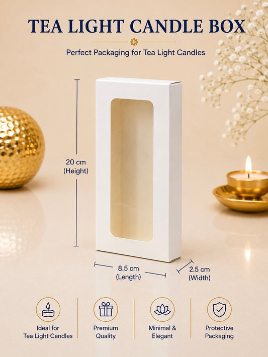 Tealight | Daisy | Pillar Candle Box PO51