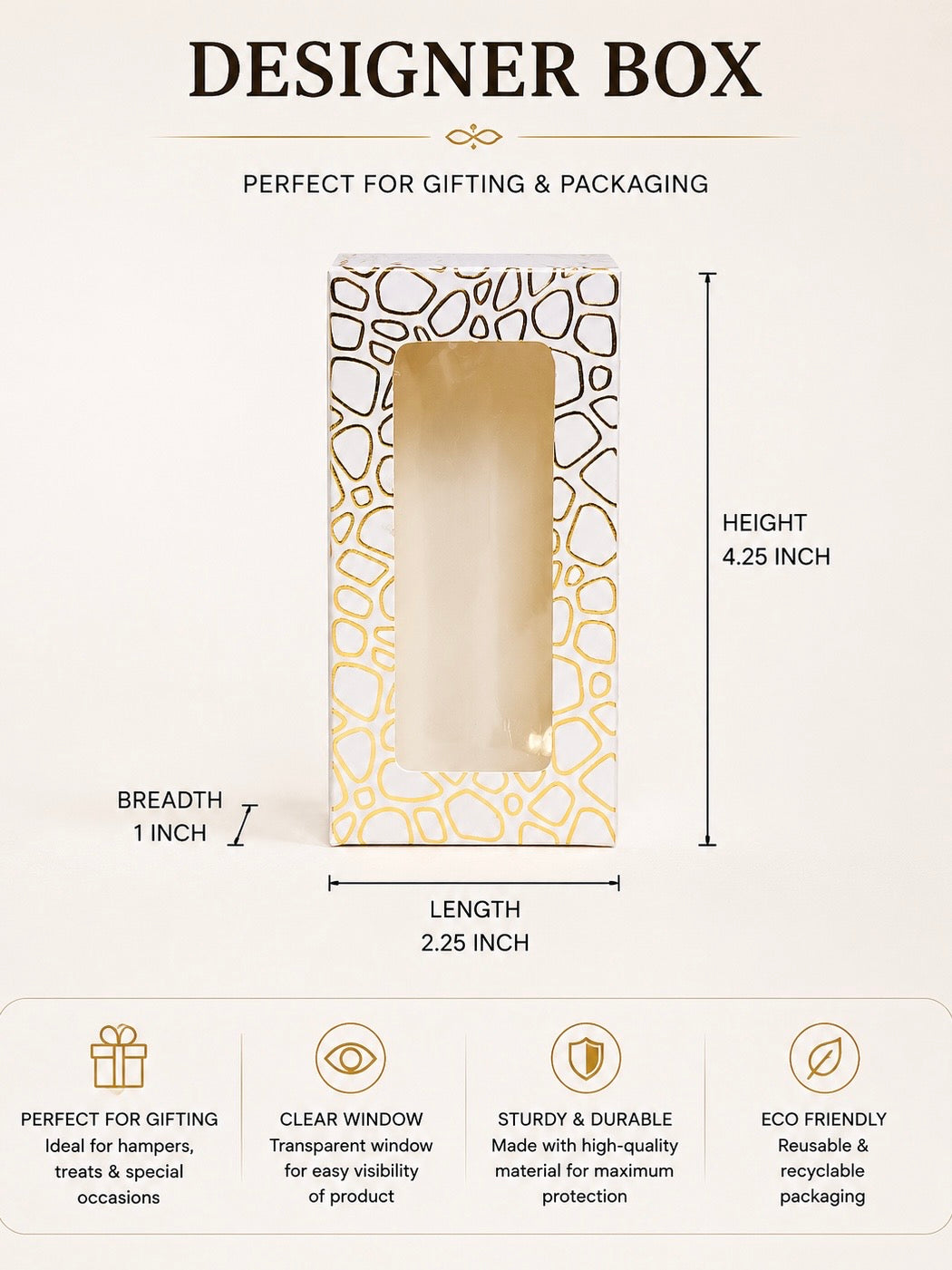 Wax Sachet White Front Design Box PO35
