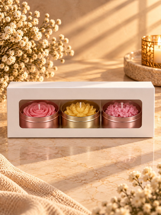 3 Candle Box | Jar | Bubble Candle |  PO78