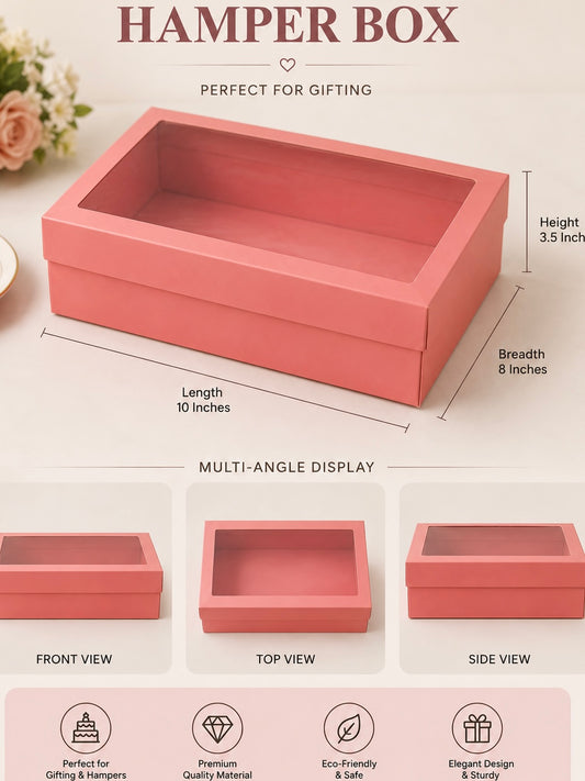 Hamper Box Pink  10x8x3.5 PO44