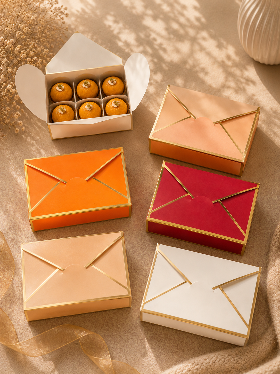 6 Cavity Chocolate Envelope Box
