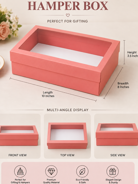 Hamper Box Pink  10x8x3.5 PO44