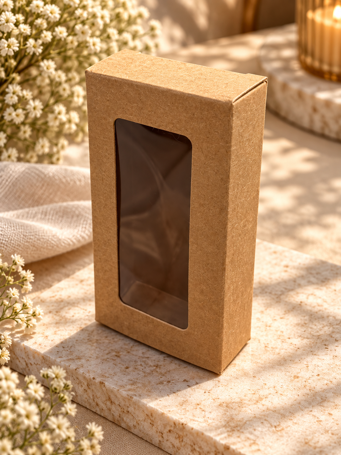 Wax Sachet | 2 Daisy | Tealight | Kraft Box | PO76