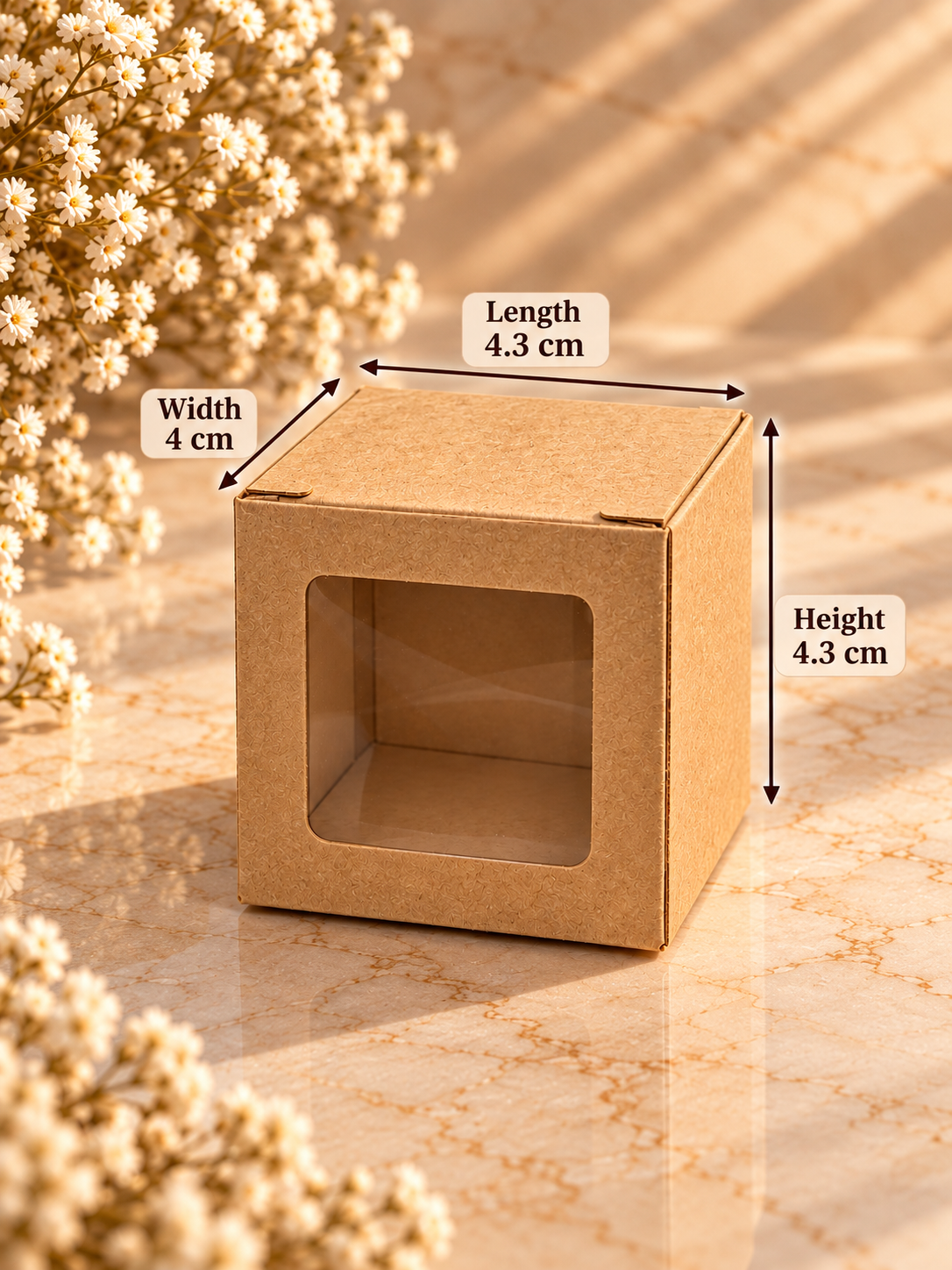 Small Box | 1 Laddu | 1 mini bubble candle